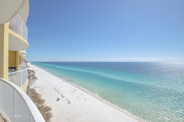 water view featuring a view of the beach