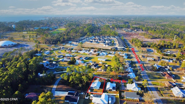 birds eye view of property featuring a residential view