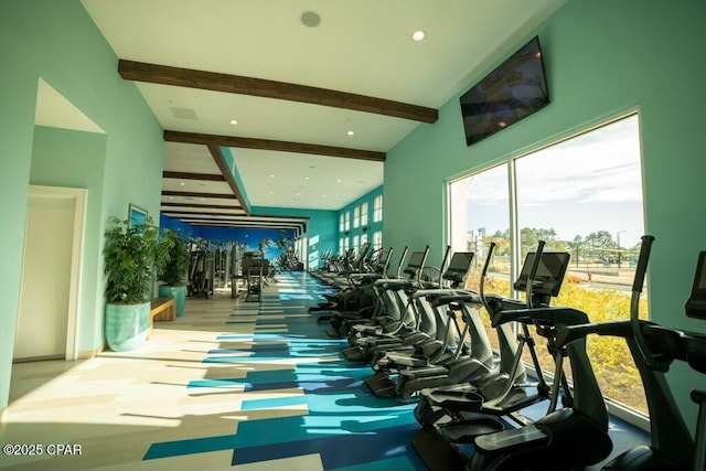 view of workout area