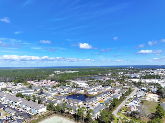 aerial view featuring a residential view