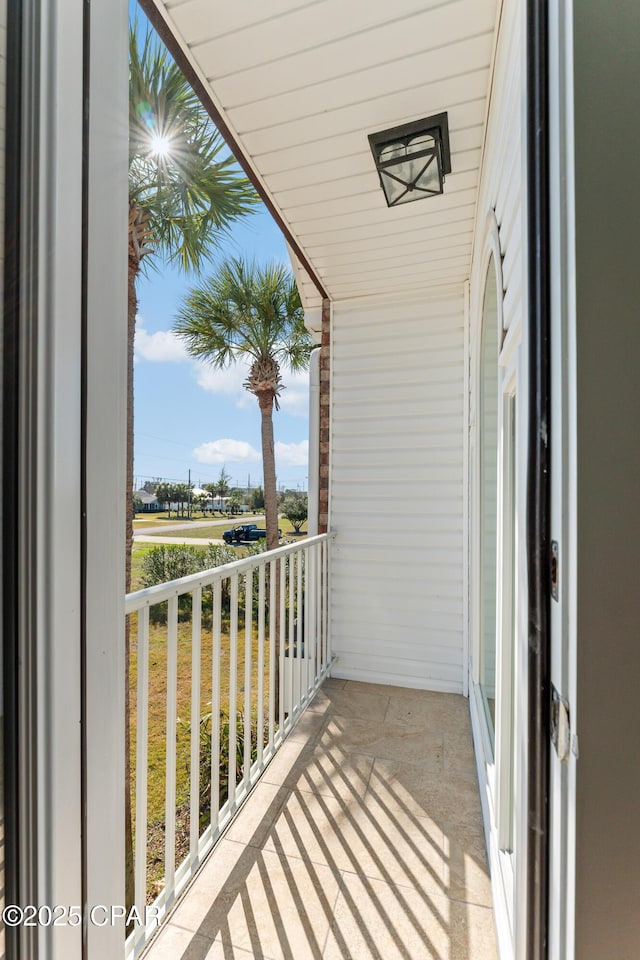 view of balcony