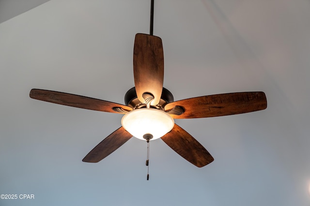 room details with a ceiling fan