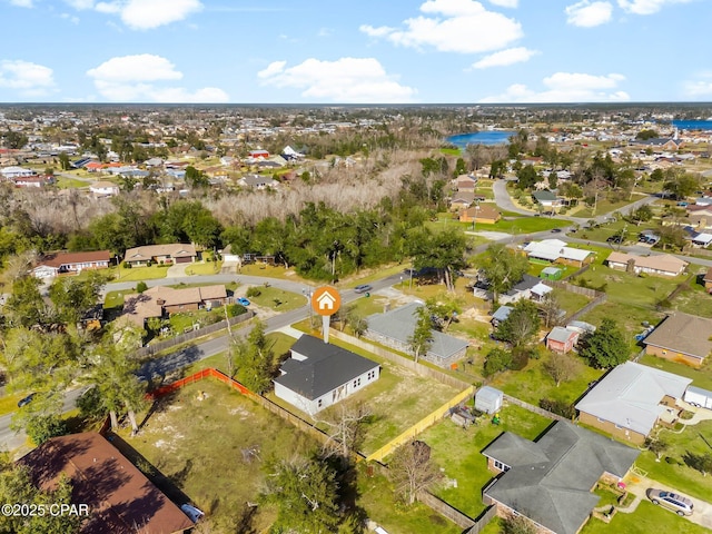 bird's eye view with a residential view