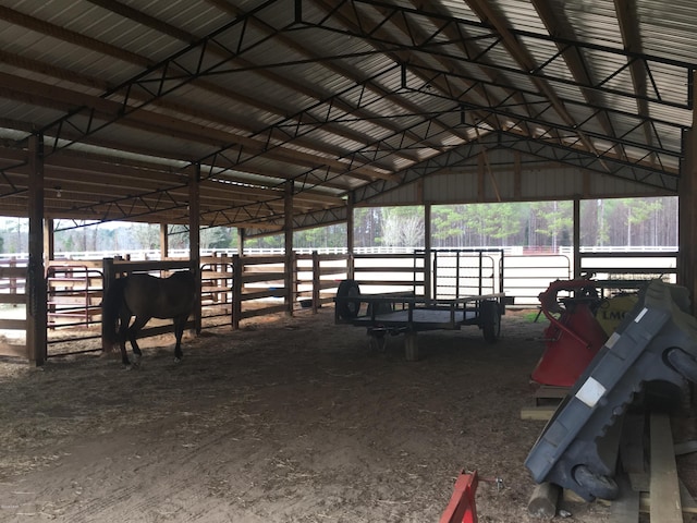 view of horse barn