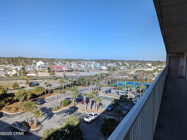 balcony featuring a residential view