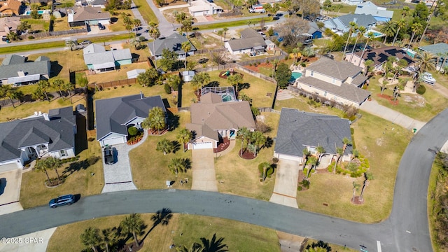 bird's eye view featuring a residential view