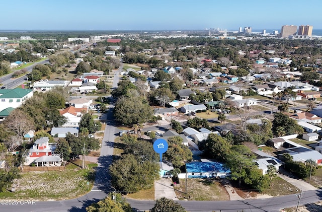 birds eye view of property featuring a residential view