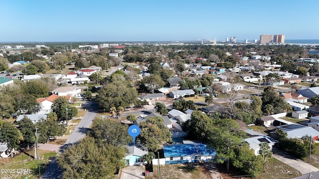 drone / aerial view with a residential view