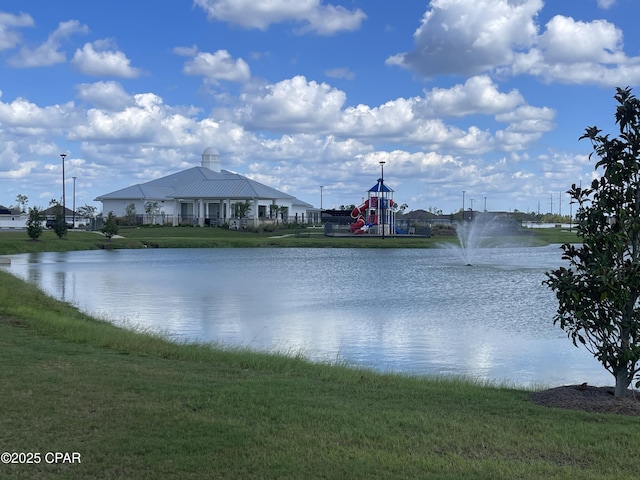 view of water feature