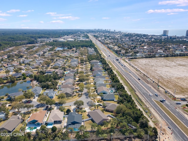 birds eye view of property featuring a residential view