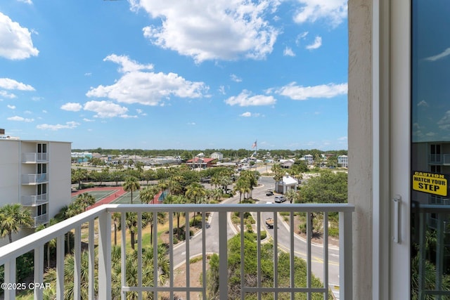 view of balcony