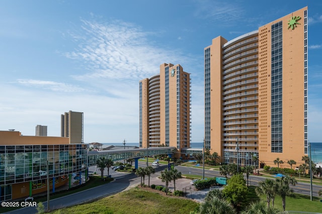 view of property with a city view