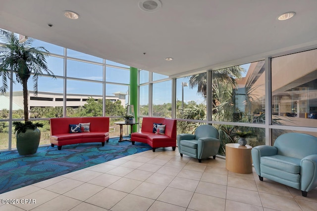 view of sunroom / solarium