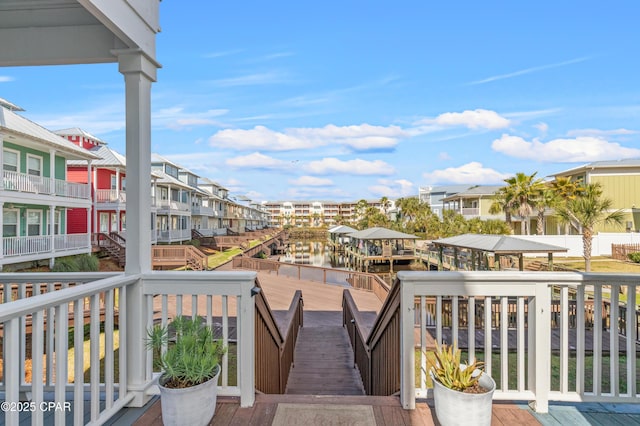 balcony featuring a residential view