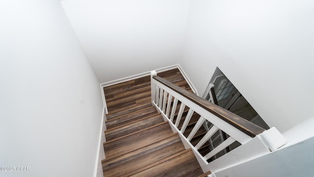 4305 Bay Point Rd Unit 459, Panama City, FL 32408 - stairway featuring wood finished floors and baseboards