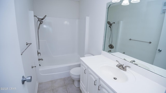 4305 Bay Point Rd Unit 459, Panama City, FL 32408 - full bath featuring shower / bath combination, vanity, toilet, and tile patterned floors