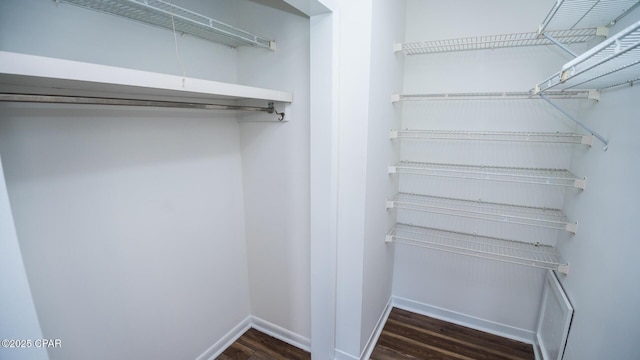 4305 Bay Point Rd Unit 459, Panama City, FL 32408 - spacious closet with dark wood-style floors