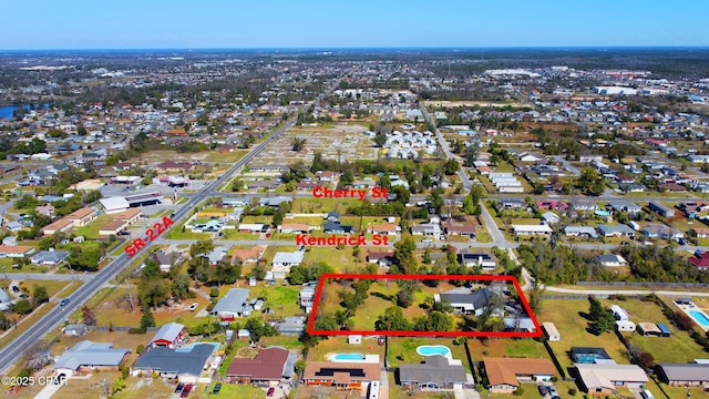 birds eye view of property featuring a residential view