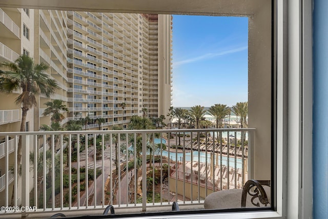 view of balcony