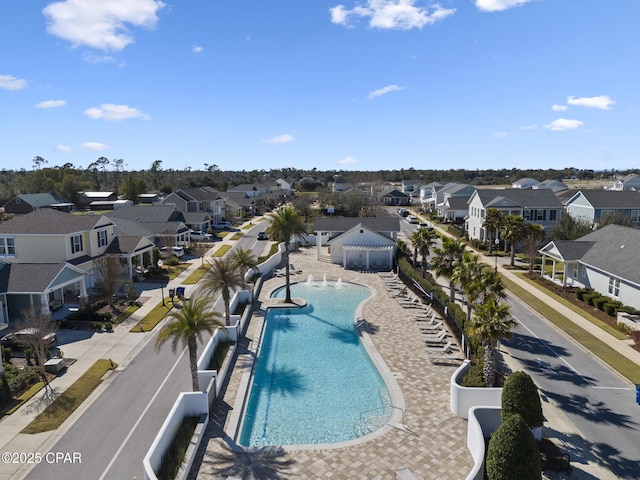 pool featuring a residential view