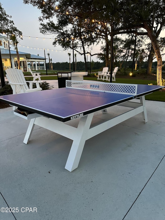 view of patio featuring outdoor dining area