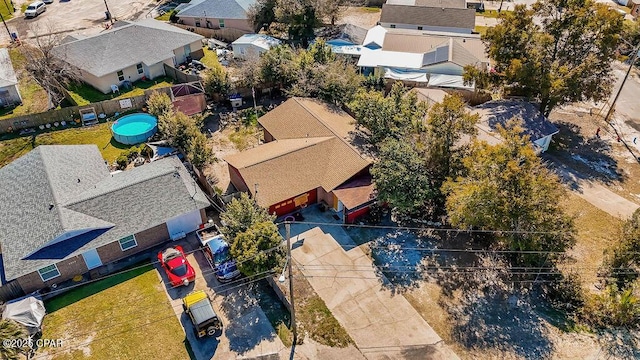 bird's eye view featuring a residential view