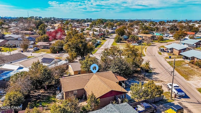 birds eye view of property featuring a residential view