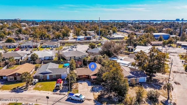 birds eye view of property featuring a residential view