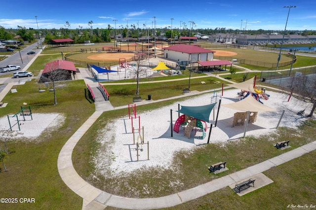 1705 Rhett Pl, Lynn Haven, FL 32444 - bird's eye view of a recreational park