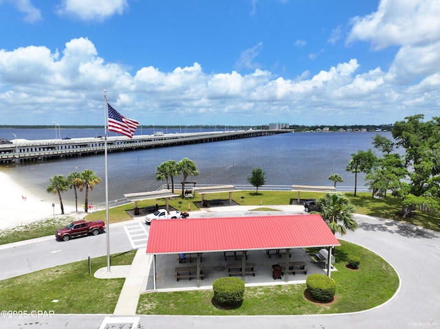 1705 Rhett Pl, Lynn Haven, FL 32444 - water view featuring a notable bridge