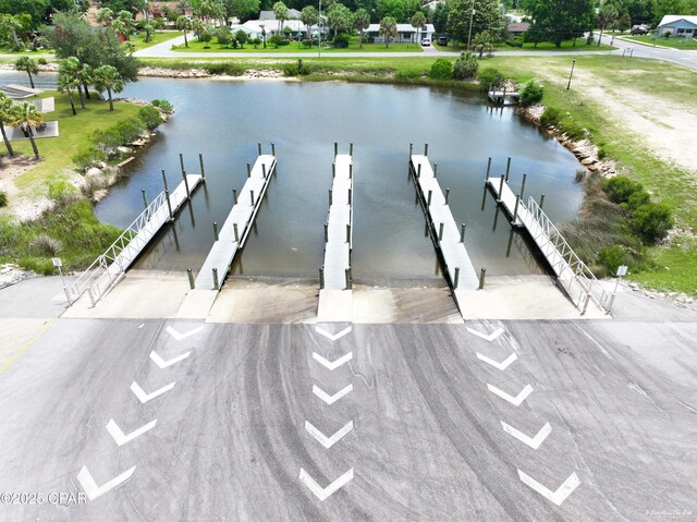1705 Rhett Pl, Lynn Haven, FL 32444 - dock featuring a water view