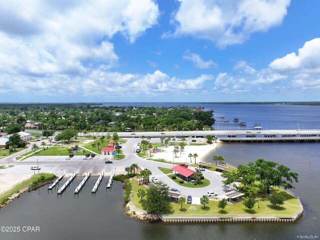 1705 Rhett Pl, Lynn Haven, FL 32444 - drone / aerial view of a nearby body of water and a notable bridge