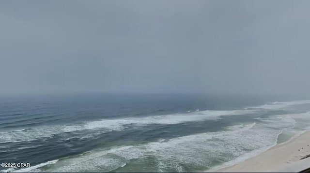 water view with a view of the beach