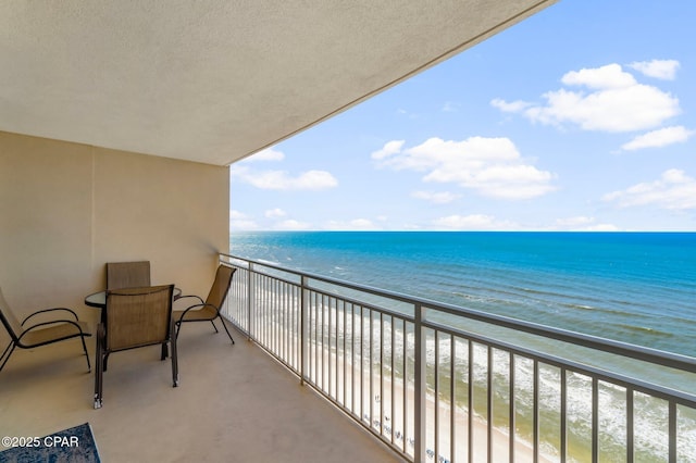 14701 Front Beach Rd Unit 1934, Panama City Beach, FL 32413 - balcony featuring a view of the beach and a water view