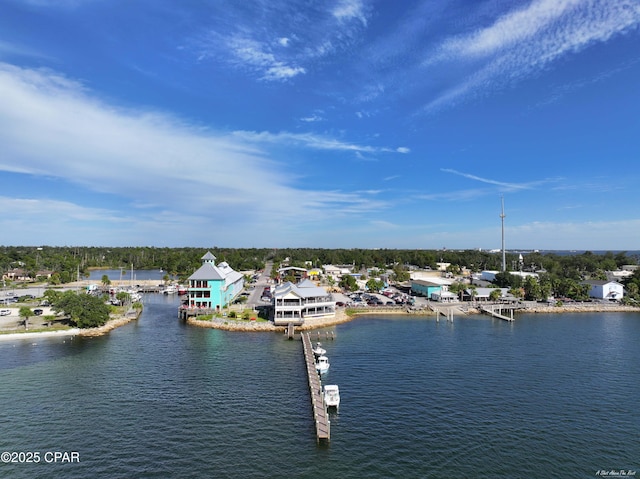 exterior space featuring a water view