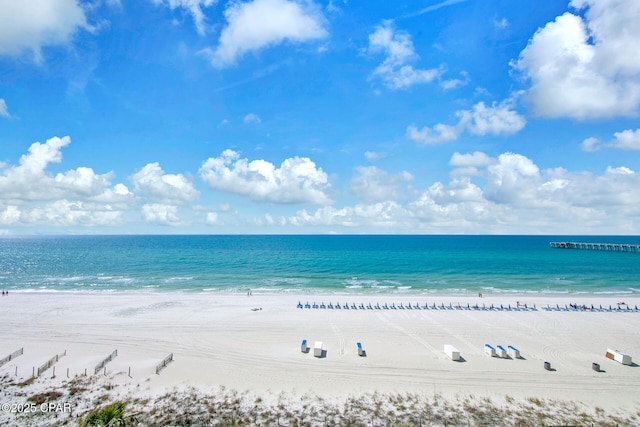 water view with a beach view