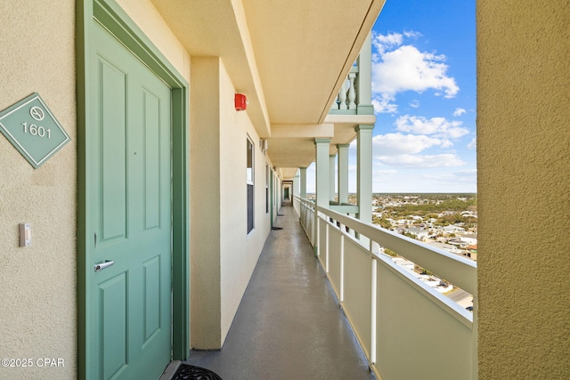 view of balcony