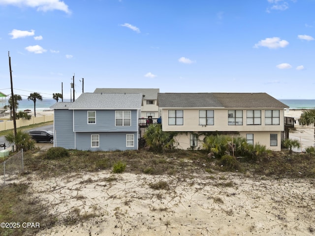 4120 Nova St Unit D, Panama City Beach, FL 32408 - view of front of property with a water view