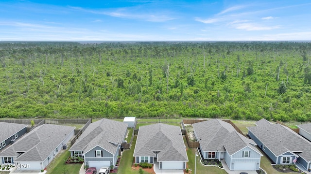 8470 Sun Point Dr, Panama City, FL 32404 - aerial view of residential area with a heavily wooded area