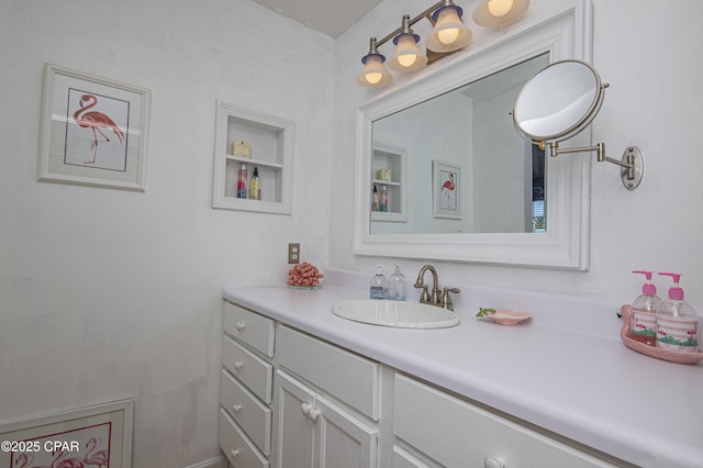 bathroom with vanity