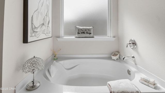 bathroom with a bath
