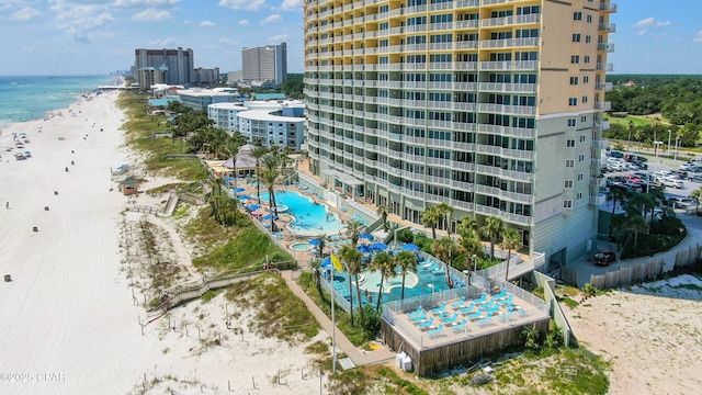 9450 S Thomas Unit 2106D, Panama City, FL 32408 - view of property with view of water and beach