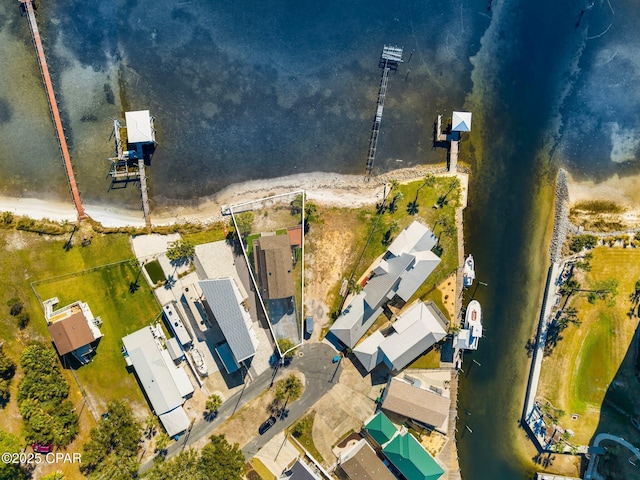 drone / aerial view with a residential view