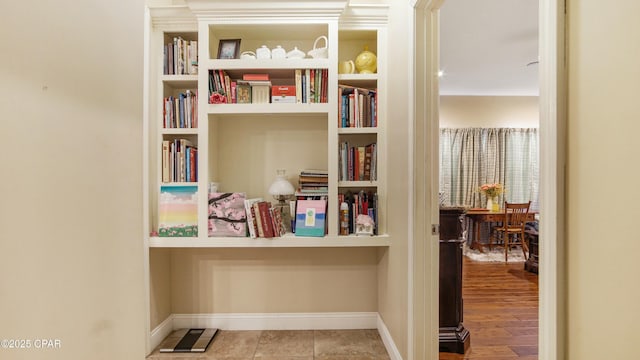 interior space with baseboards