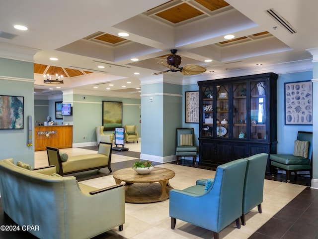 building lobby featuring visible vents