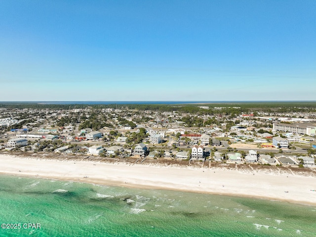 aerial view with a beach view