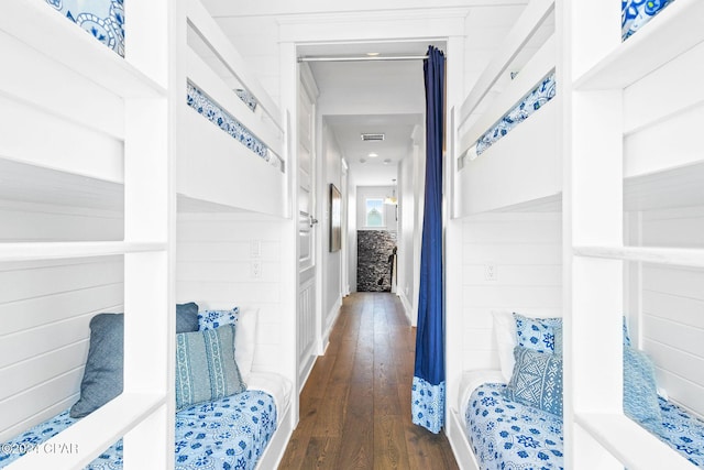 hallway featuring hardwood / wood-style floors