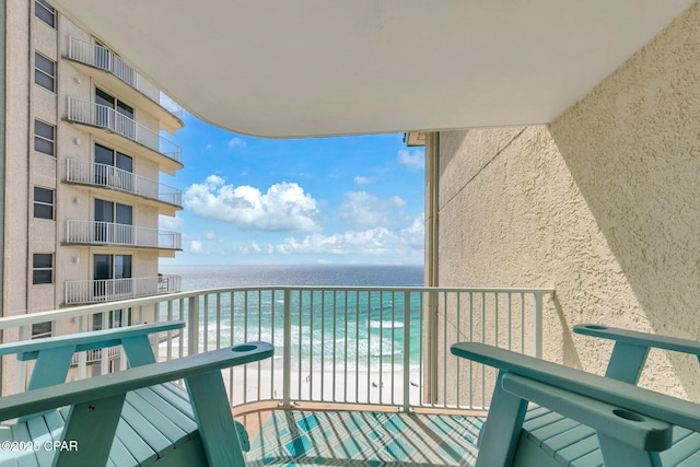 10509 Front Beach Rd Unit 1300E, Panama City Beach, FL 32407 - balcony featuring a beach view and a water view
