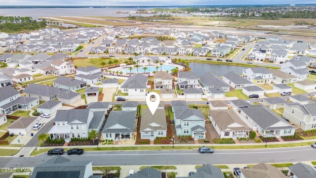 2009 Calamint St, Panama City, FL 32405 - aerial perspective of suburban area with a large body of water