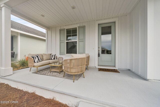 2009 Calamint St, Panama City, FL 32405 - covered porch with an outdoor hangout area